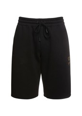 Dolce & Gabbana Bee & Crown Embroidered Cotton Shorts