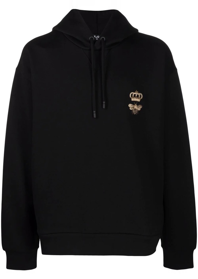 Dolce & Gabbana bee and crown hoodie