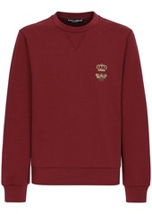 Dolce & Gabbana bee-embroidered cotton sweatshirt