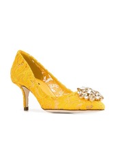 Dolce & Gabbana Rainbow Lace 60mm brooch-detail pumps