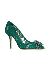 Dolce & Gabbana Rainbow Lace 90mm brooch-detail pumps