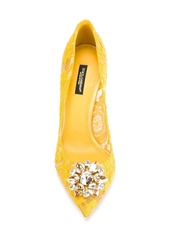 Dolce & Gabbana Rainbow Lace 90mm brooch-detail pumps