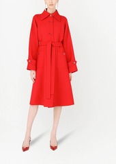 Dolce & Gabbana belted A-line trench coat