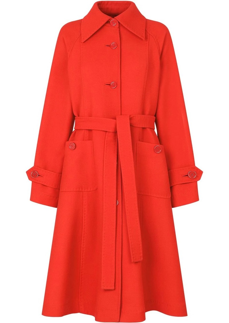 Dolce & Gabbana belted A-line trench coat