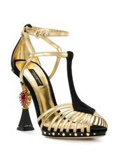 Dolce & Gabbana sculpted-heel suede sandals
