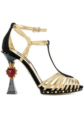 Dolce & Gabbana sculpted-heel suede sandals