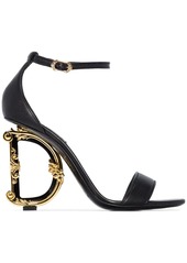 Dolce & Gabbana Baroque DG 105mm leather sandals