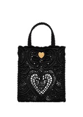 Dolce & Gabbana small Beatrice cordonetto-lace tote bag