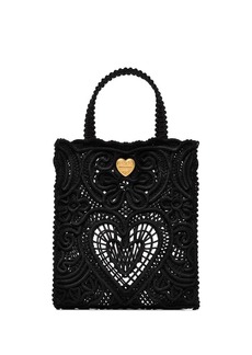 Dolce & Gabbana small Beatrice cordonetto-lace tote bag