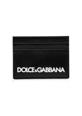 Dolce & Gabbana black logo leather cardholder