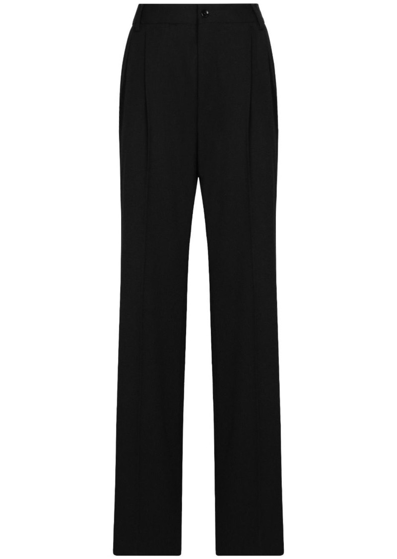 Dolce & Gabbana box-pleat high-waisted trousers