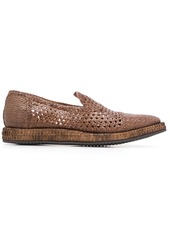 Dolce & Gabbana braided calfskin derby loafers