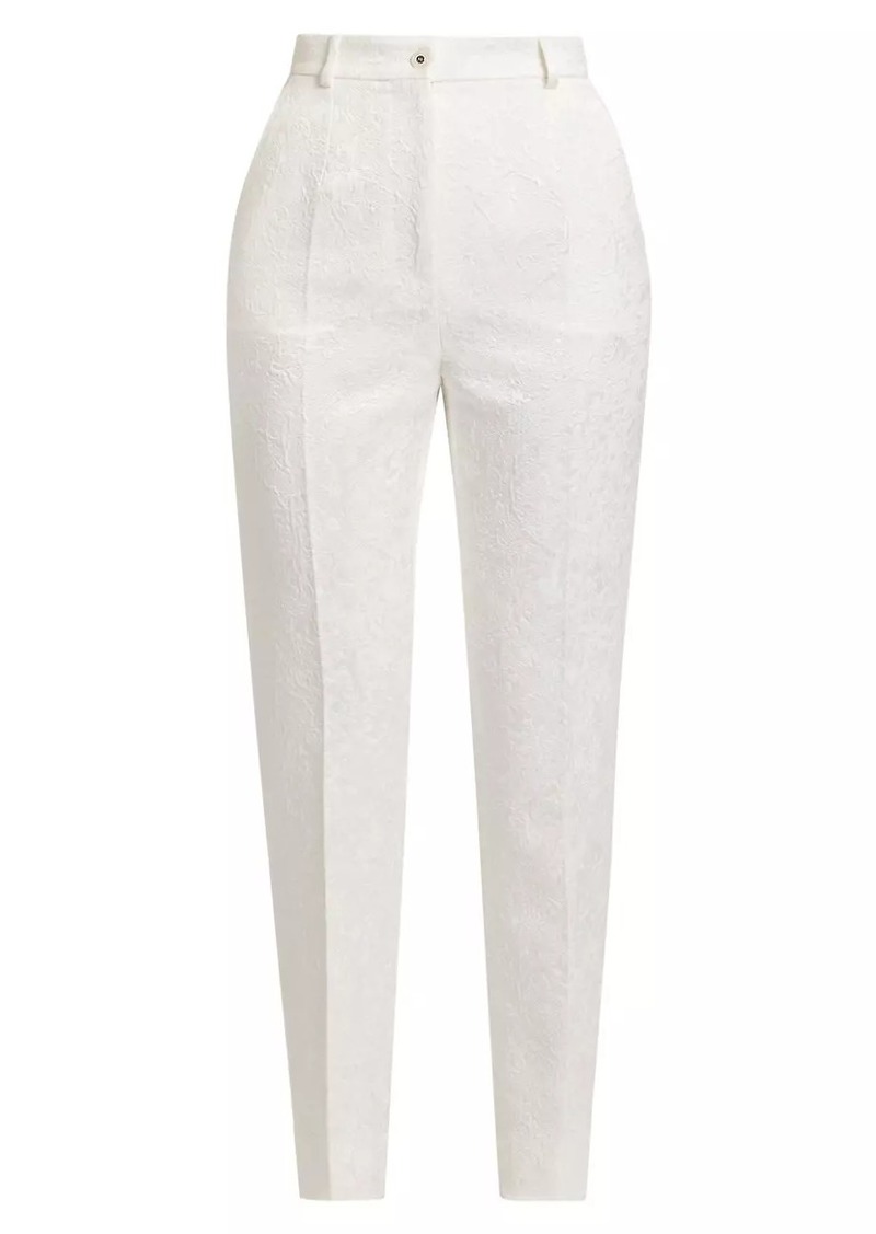 Dolce & Gabbana Broccato Tapered Pants