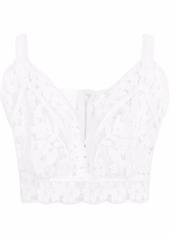 Dolce & Gabbana broderie-anglaise crop top