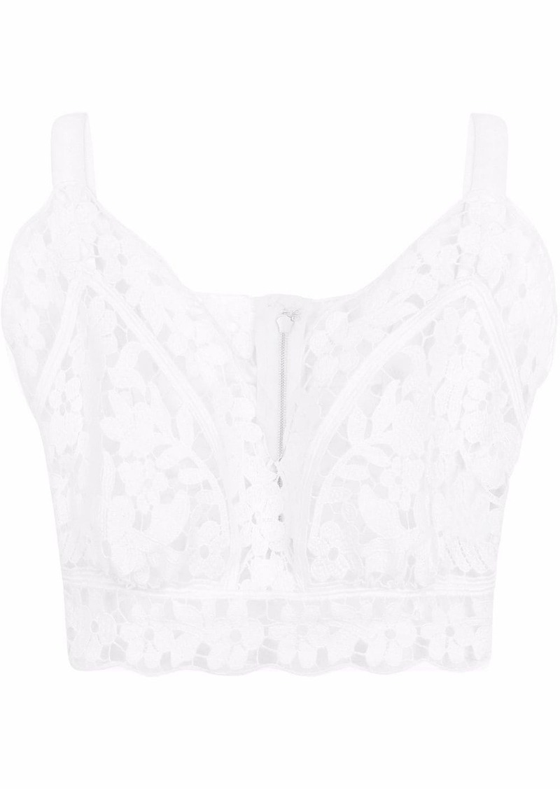 Dolce & Gabbana broderie-anglaise crop top