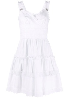 Dolce & Gabbana broderie-anglaise tiered minidress