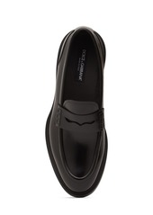 Dolce & Gabbana Brushed Leather Loafers