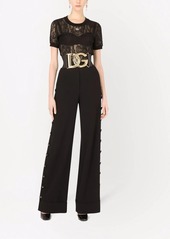 Dolce & Gabbana button-detail palazzo pants