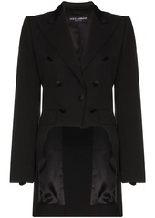 Dolce & Gabbana button embellished tailcoat blazer