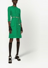 Dolce & Gabbana button-front crew-neck dress