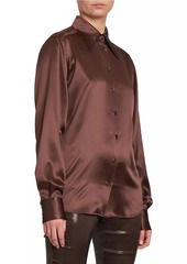 Dolce & Gabbana Button-Front Silk Blouse