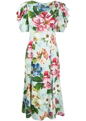 Dolce & Gabbana Cady floral midi dress