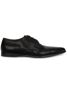 Dolce & Gabbana calf leather pointed Derby shoes