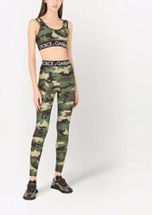Dolce & Gabbana camouflage-print cropped top