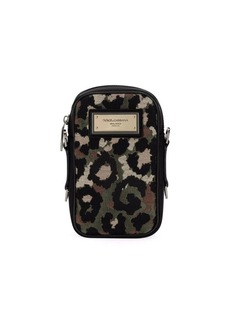 Dolce & Gabbana camouflage jacquard crossbody bag