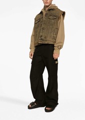 Dolce & Gabbana cargo-pocket logo-plaque cotton trousers