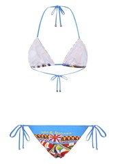 Dolce & Gabbana Carretto-print bikini set