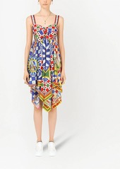 Dolce & Gabbana Carretto-print twill minidress