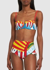 Dolce & Gabbana Carretto Printed Jersey Bikini Set