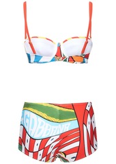 Dolce & Gabbana Carretto Printed Jersey Bikini Set