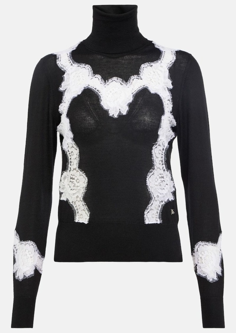 Dolce & Gabbana Cashmere-blend turtleneck sweater