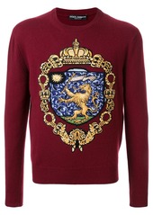 Dolce & Gabbana cashmere coat of arms jumper