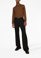 Dolce & Gabbana cashmere long-sleeve polo shirt