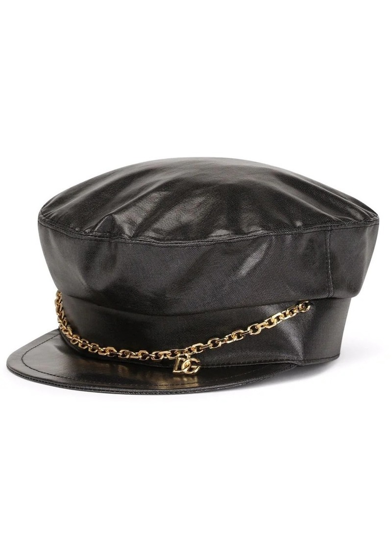 Dolce & Gabbana DG-logo baker boy hat