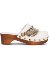Dolce & Gabbana chain-embellished clog mules