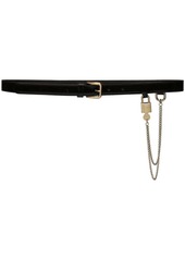 Dolce & Gabbana chain-link patent leather belt