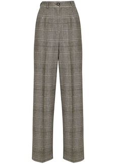 Dolce & Gabbana plaid-pattern flared trousers