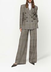 Dolce & Gabbana plaid-pattern flared trousers