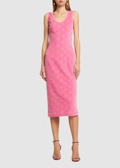 Dolce & Gabbana Chenille Monogram Jacquard Midi Dress