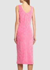 Dolce & Gabbana Chenille Monogram Jacquard Midi Dress