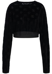 Dolce & Gabbana Chenille Monogram Jacquard Sweatshirt