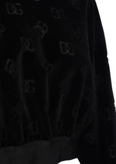 Dolce & Gabbana Chenille Monogram Jacquard Sweatshirt