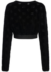 Dolce & Gabbana Chenille Monogram Jacquard Sweatshirt