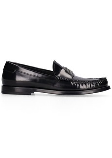 Dolce & Gabbana City Blanco Leather Loafers