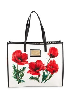 Dolce & Gabbana Classic Floral Shopping Tote