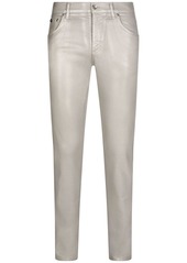 Dolce & Gabbana coated slim-fit jeans